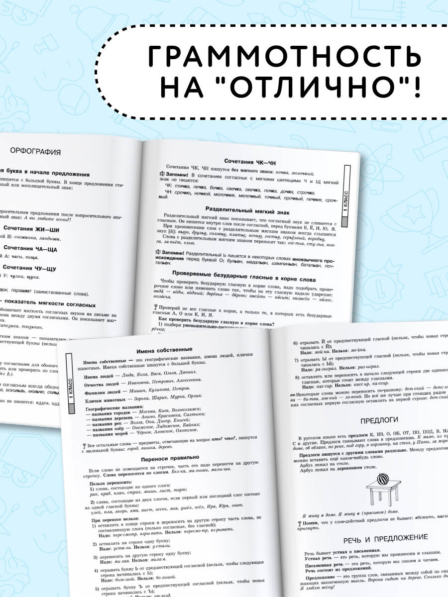 Все основные правила русского языка, без знания которых невозможно писать без ошибок. 1-4 классы | Reference Book - Ozon image 1