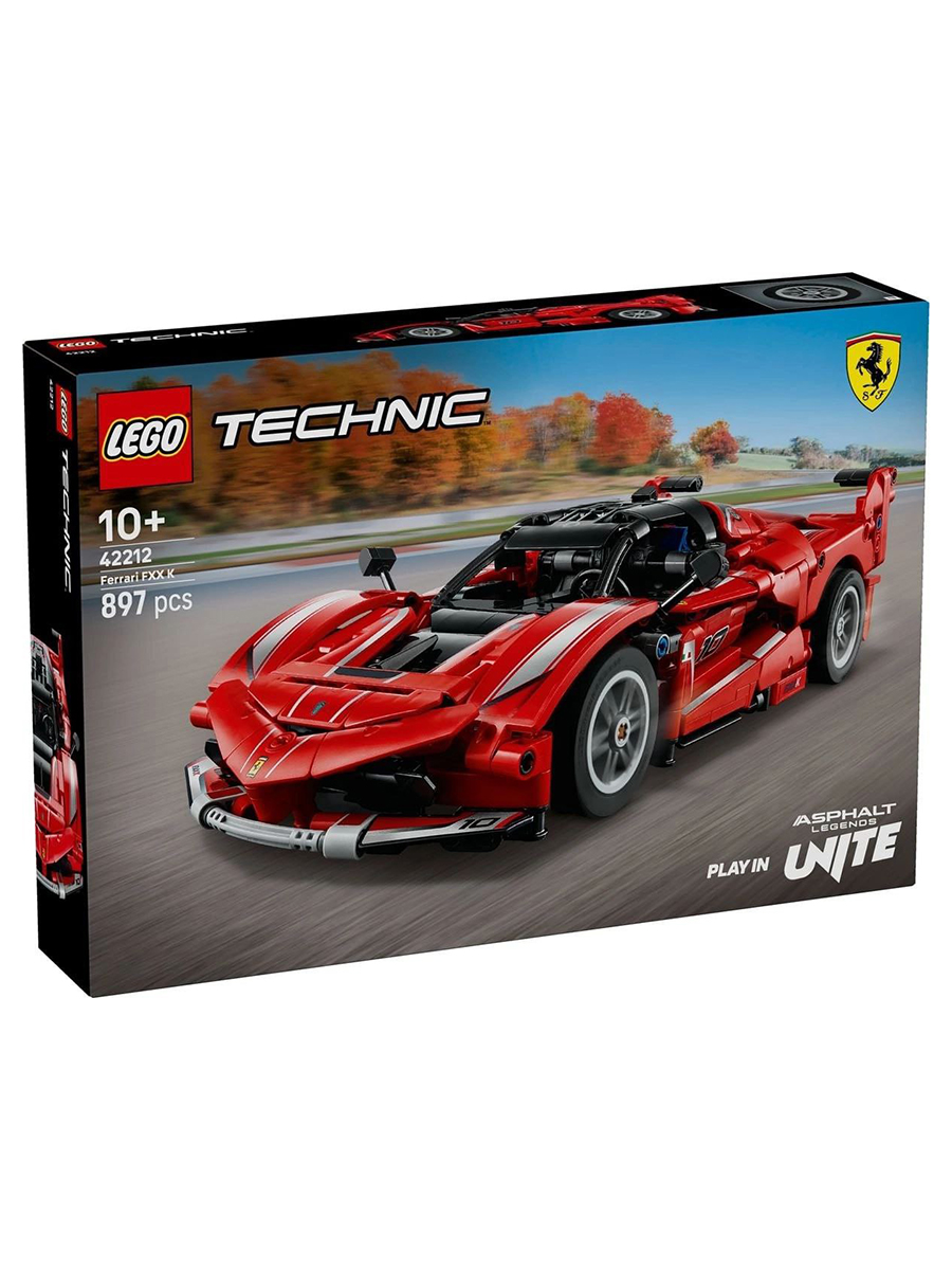 Конструктор LEGO TECHNIC Ferrari FXX K, 9 лет, 897 деталей, 42212