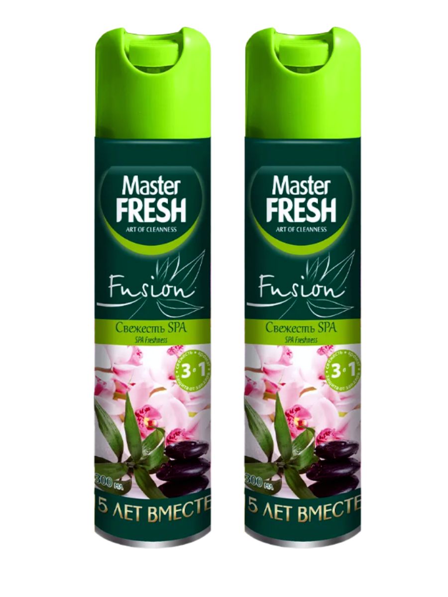 ОсвежительвоздухаMasterFreshСвежестьспа300мл.2шт.