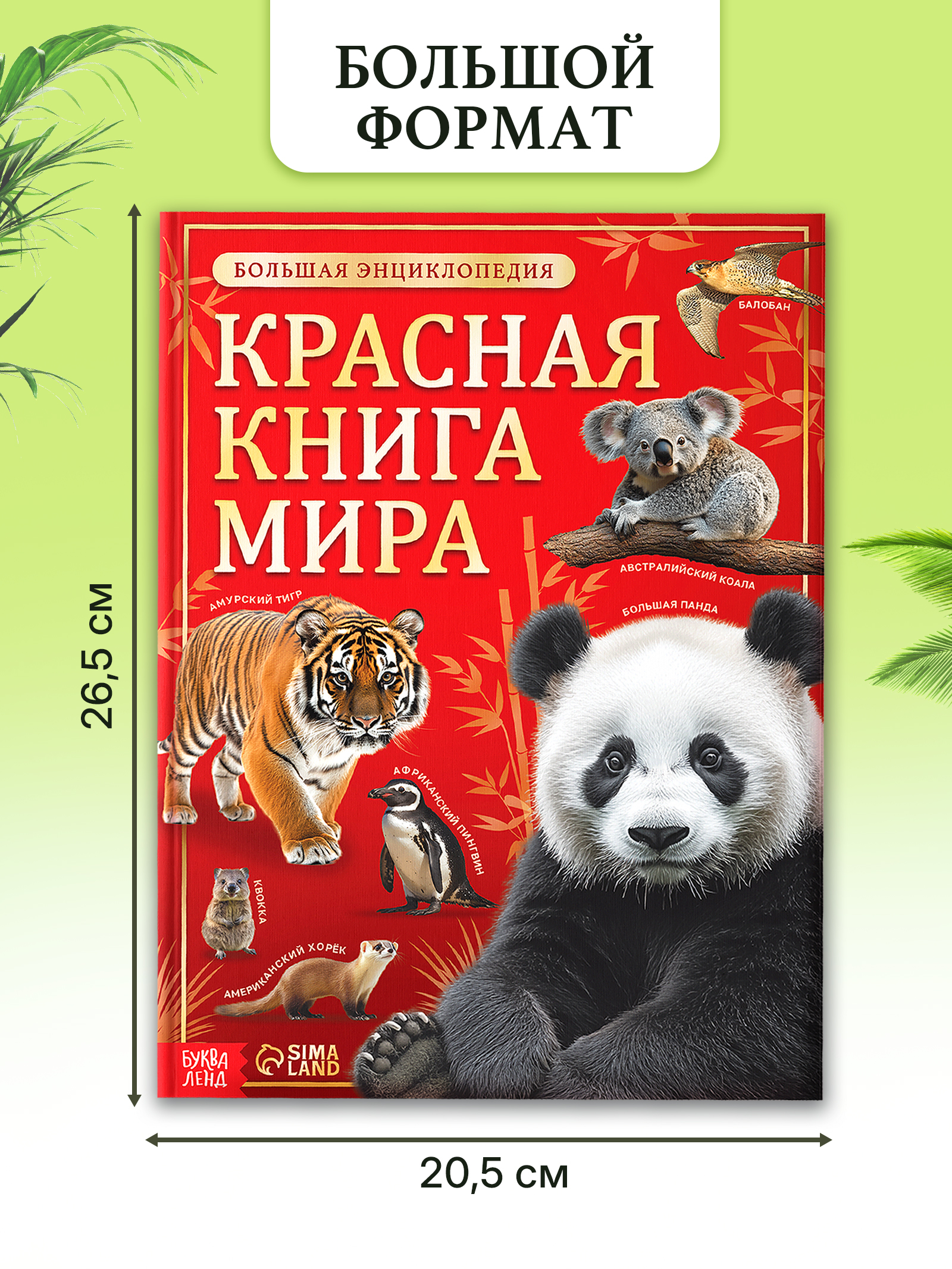 Энциклопедия для детей 7+, Буква-Ленд, "Красная книга мира", книги для детей | Encyclopedia for Children 7+, "Red Book of the World" - Ozon image 1