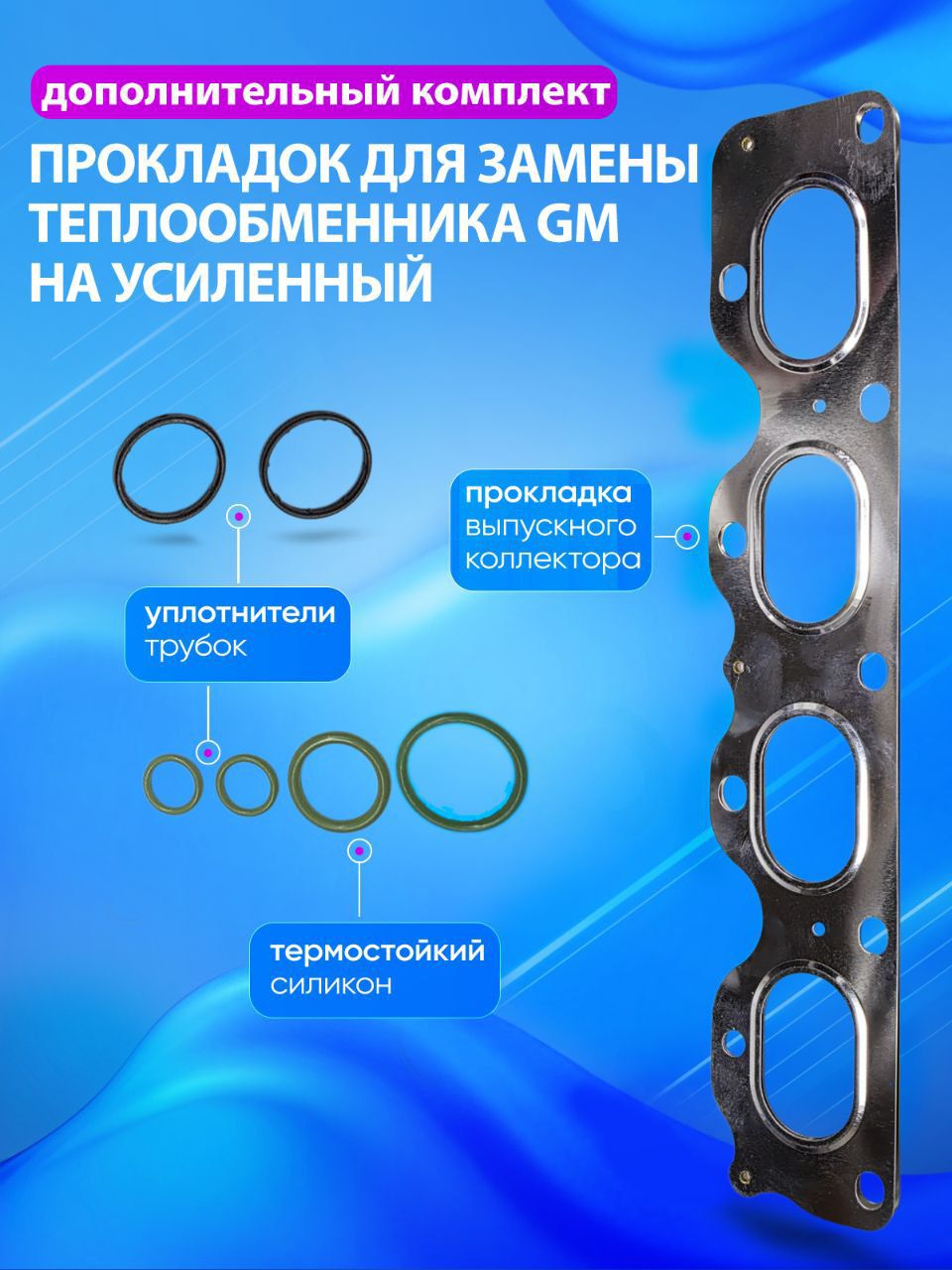Прокладка теплообменника ДВС Tracker 2021 GM