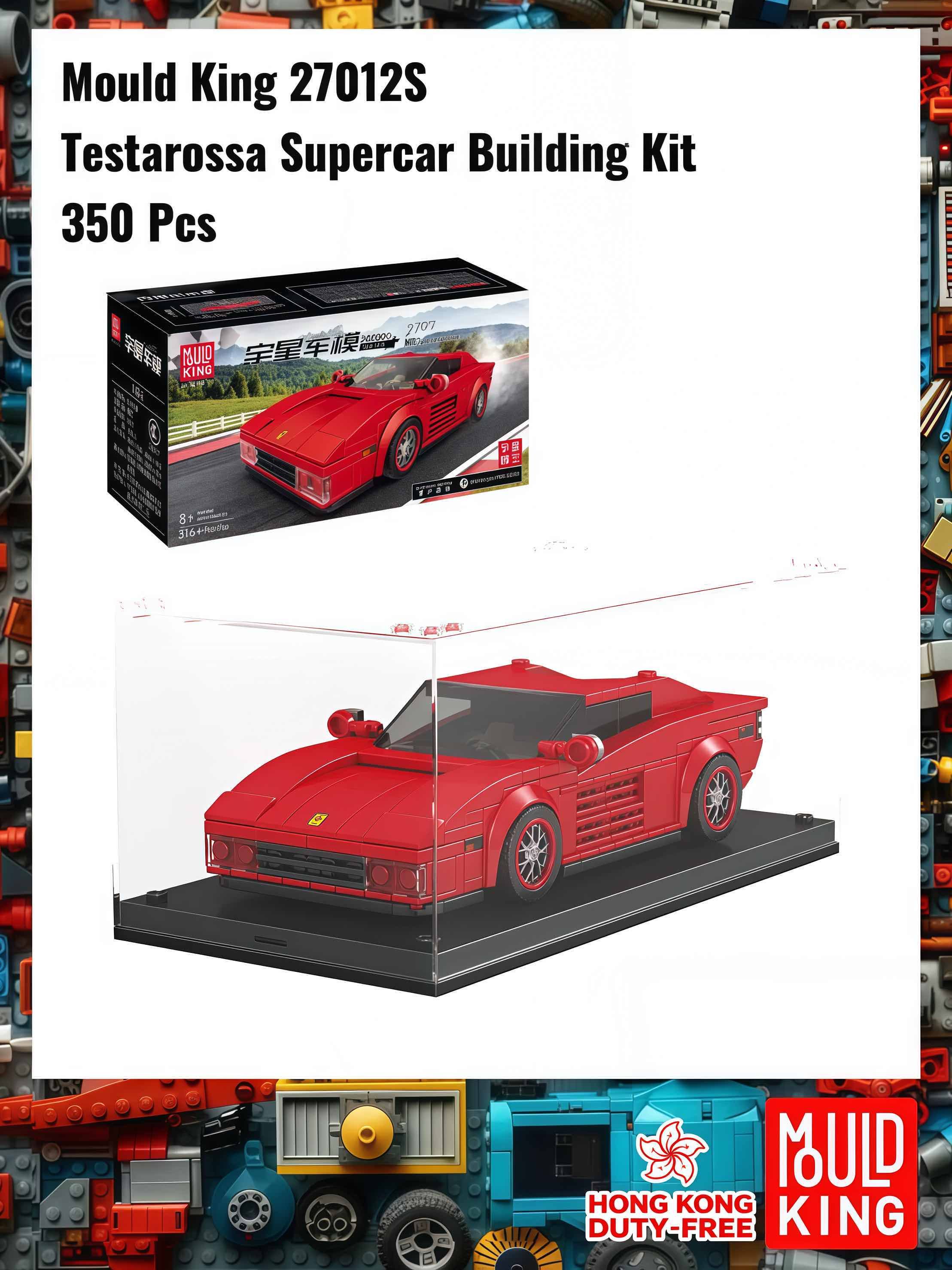 Пластиковый конструктор Mould King 27012S Testarossa Supercar Building ...