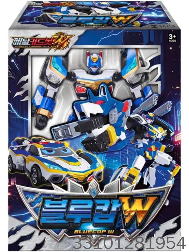 Metal Card Bot W Blue Cap W Car Transformation Robot Toy Деформационные ...