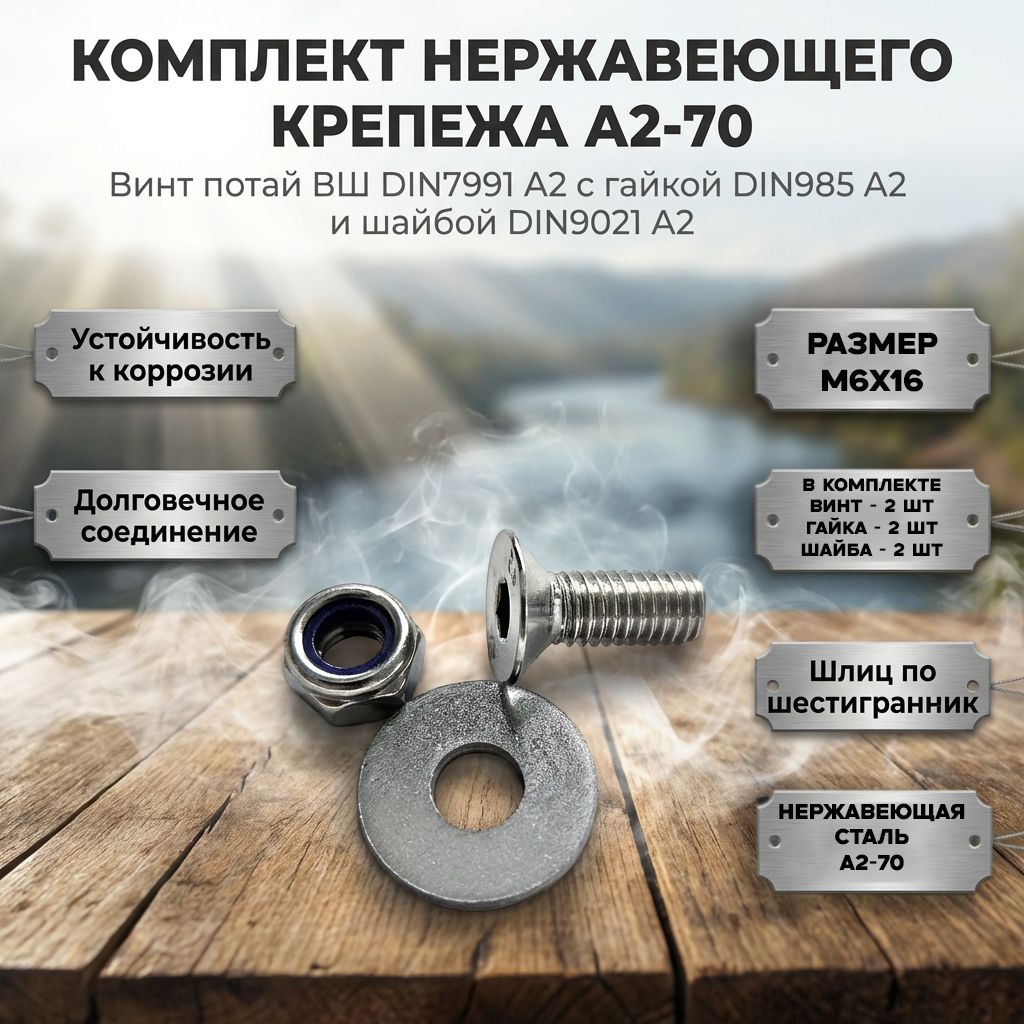 Винт6x16мм