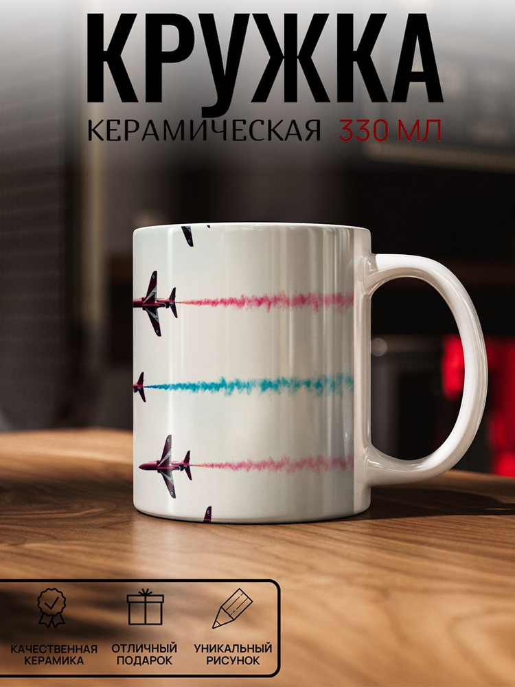 Кружка с рисунком, самолеты #1