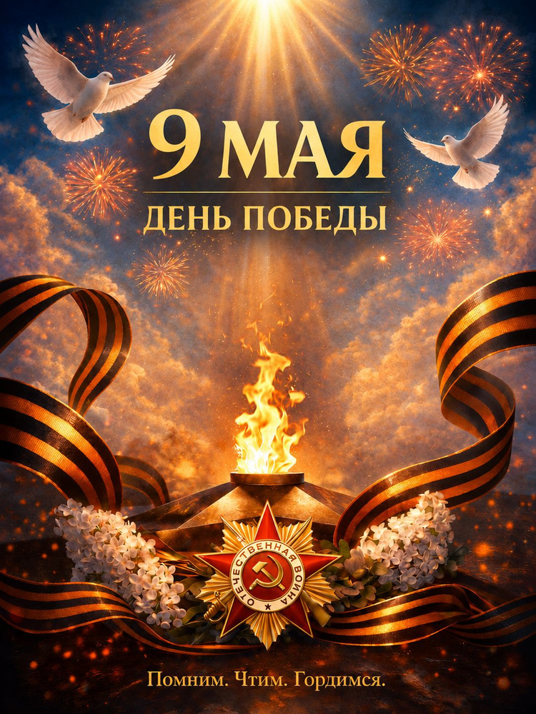 Плакат "9 Мая. С Днём Победы!" #1