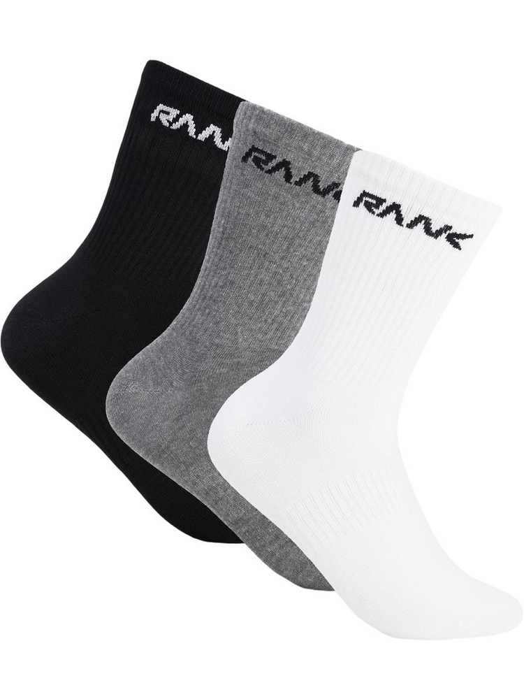 Носки RANK мужские, женские EVERYDAY HIGH 3PCS, 3 пары #1