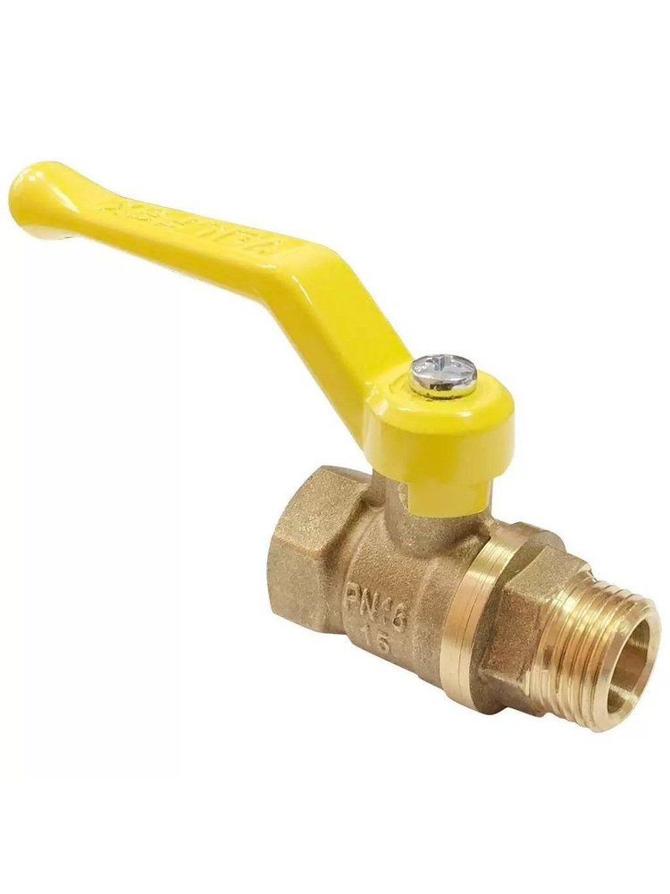 Кран для газа Valfex 1/2'' г-ш, с ручкой, модель 11Б27фт1М #1