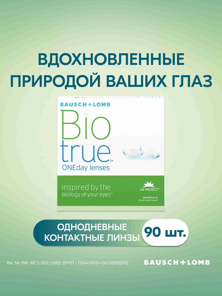 Biotrue® ONEday контактные линзы 90 шт. / -5.00 / 8.6 / #1