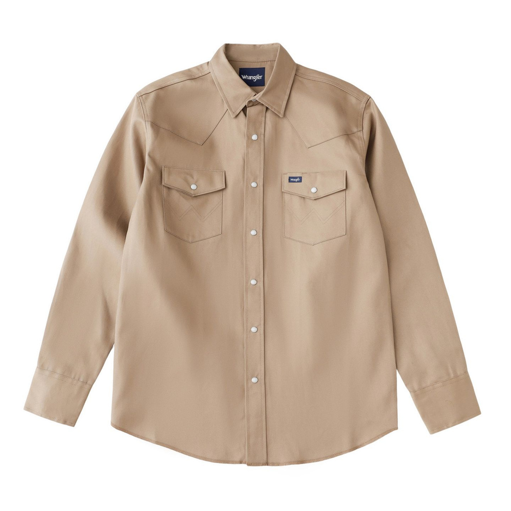 Рубашка Wrangler 10MS Cowboy Cut Firm Finish Long Sleeve Western Snapolid WorkShirt #1