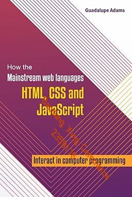 How The Mainstream Web Languages HTML, CSS And JavaScript Interact In Computer Programming #1