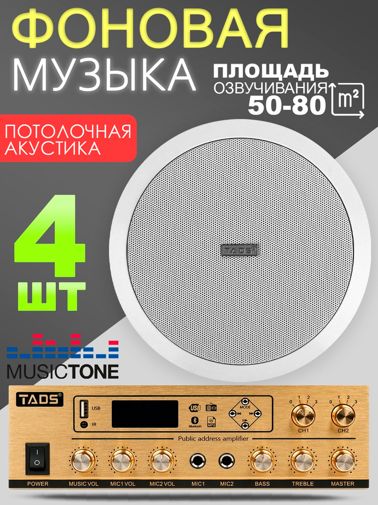 Потолочная акустическая система MusicTone MT07 #1