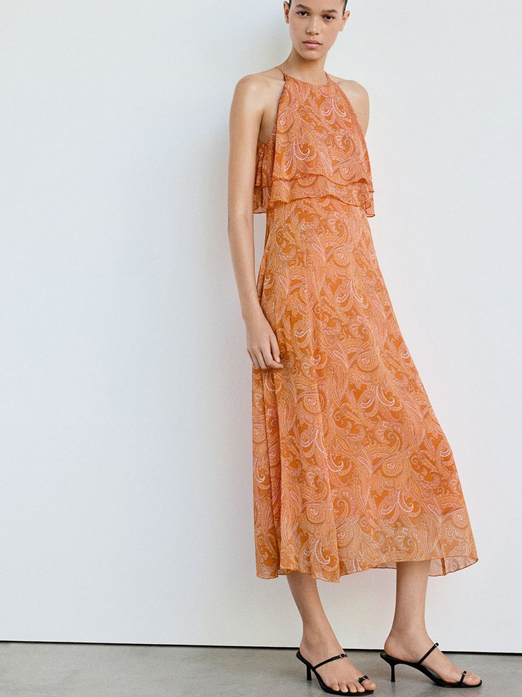 Платье MANGO ORANGE2 #1