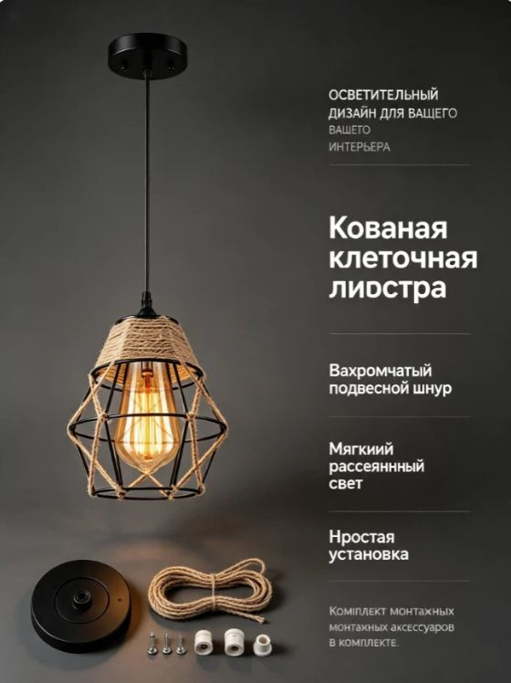 Люстра, E27, 40 Вт #1