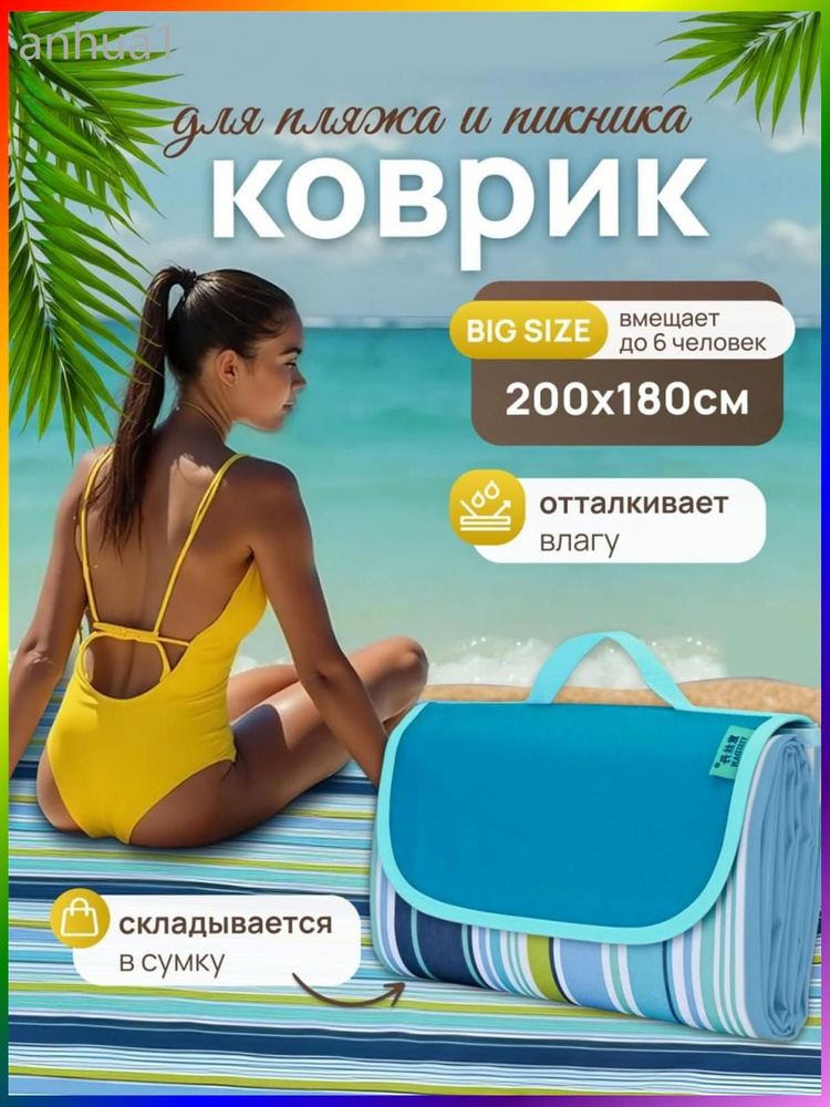 Плед 180 синий #1