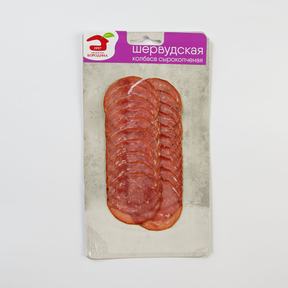Колбаса Шервудская 70 г, сырокопченая Мясной Дом Бородина, нарезка #1