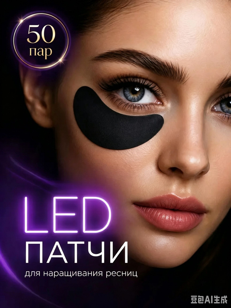 Патчи чёрные для LED наращивания #1
