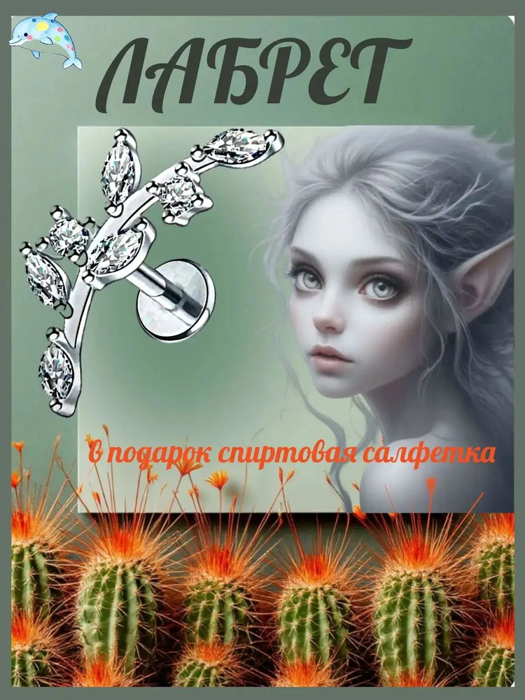 Пирсинг Лабрет #1