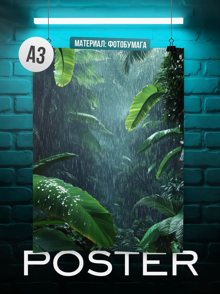 Постер А3 Дождевой лес #1