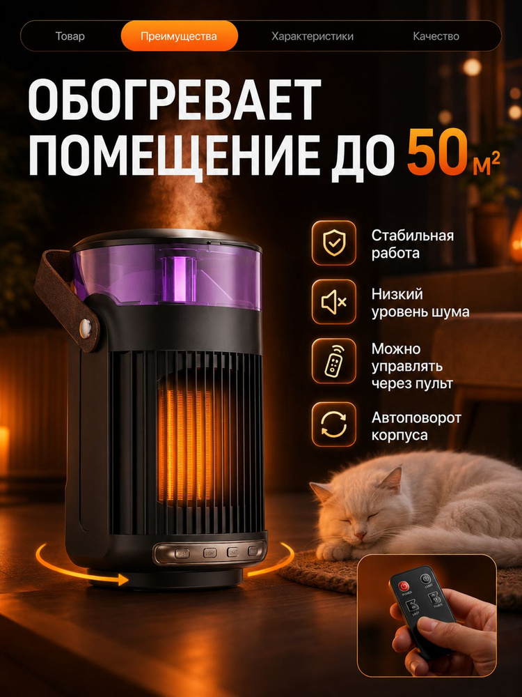 Тепловентилятор, обогреватель для дома #1