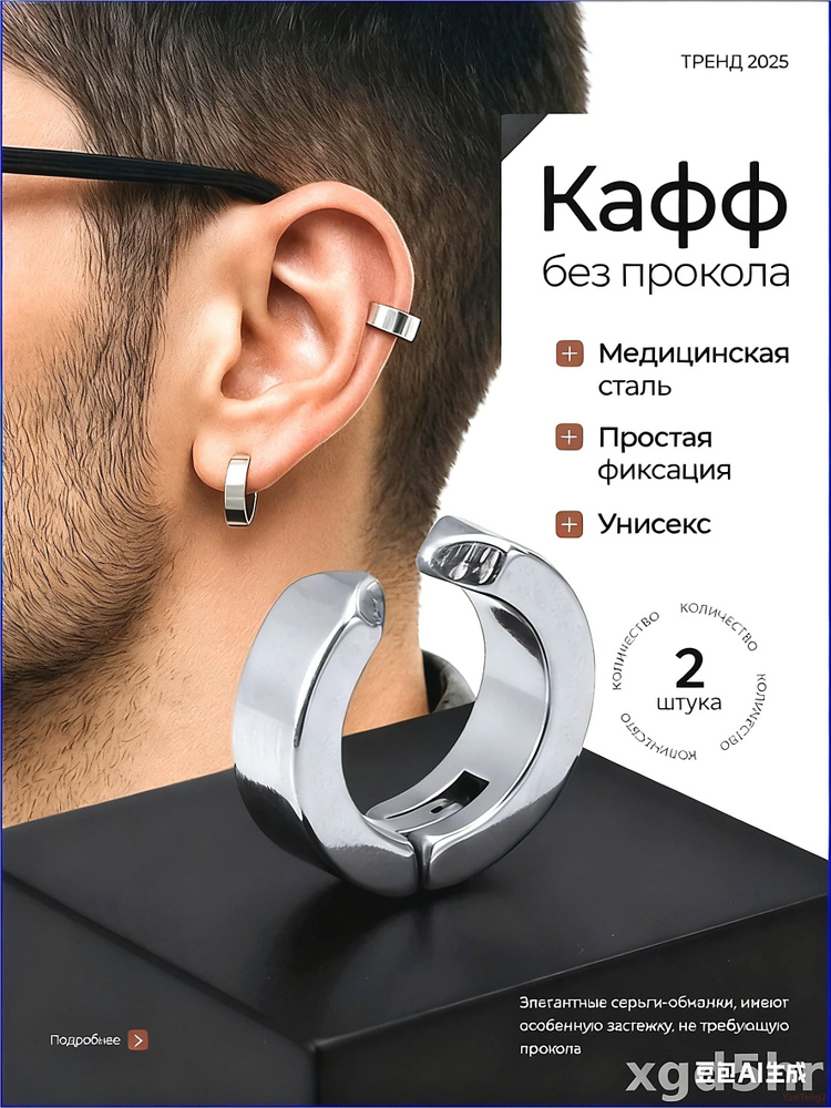 Серьги каффы #1