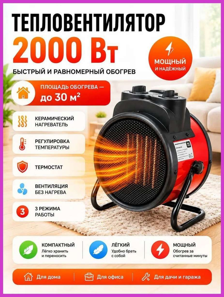 Обогреватель для дома, тепловентилятор #1