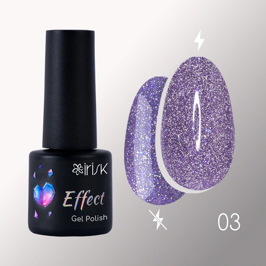 Irisk, Effect Gel Polish Reflective - светоотражающий гель-лак для ногтей с эффектом №03, 5 мл #1