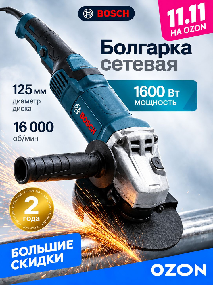 Болгарка электрическая 125 с регулировкой оборотов, Ушм #1