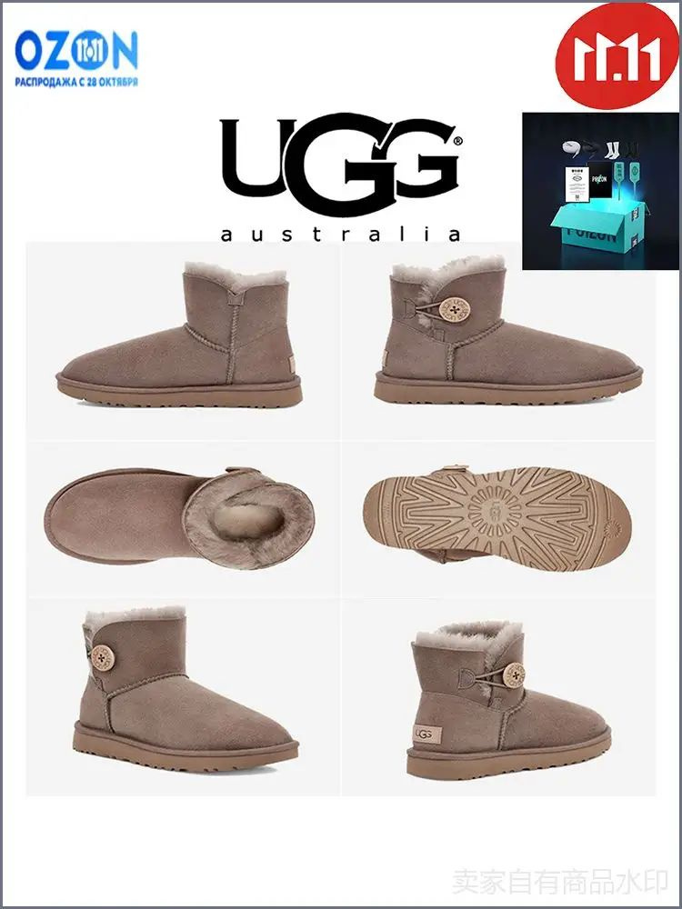 Угги UGG Mini Bailey Button II Boot #1