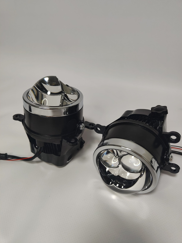 Светодиодные линзы Bi-led ПТФ лазерные туманки Vesta Ford Renault Opel #1