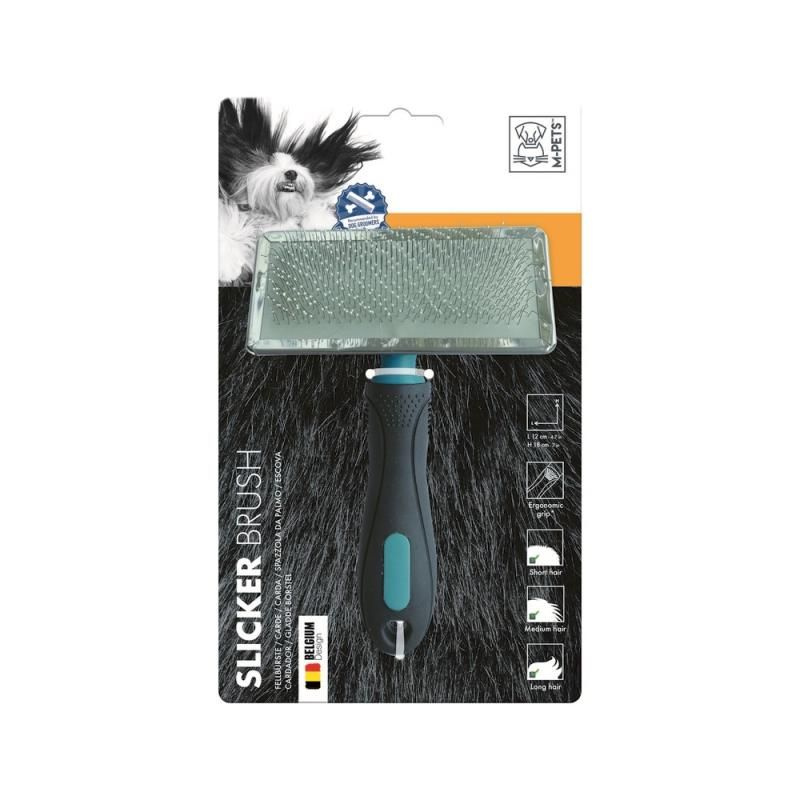 M-PETS Щетка-сликер (пуходерка) SLICKER BRUSH, 12х18 см - купить с ...