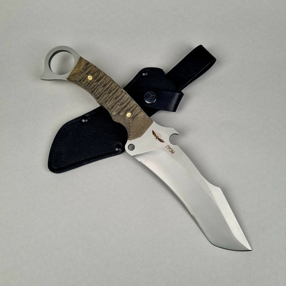 Нож Гром Мелита К рукоять микарта - купить с доставкой по выгодным ...