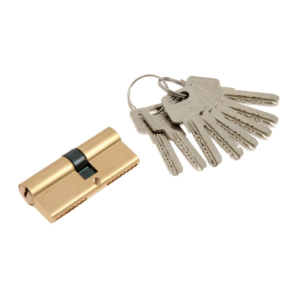 ТУНДРА Цилиндровый механизм для китайской двери, 70 мм, латунь, 7 ...