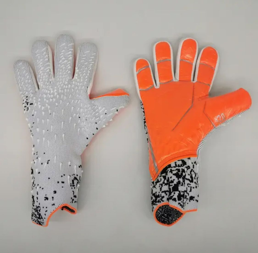 Профессиональные футбольные вратарские перчатки с латексным утолщением ...