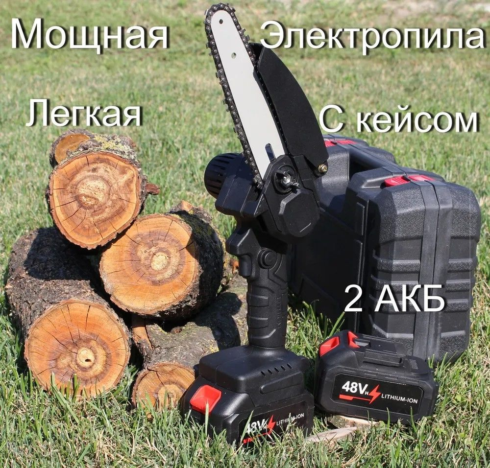Пила аккумуляторная цепная с двумя аккумуляторами - купить с доставкой ...