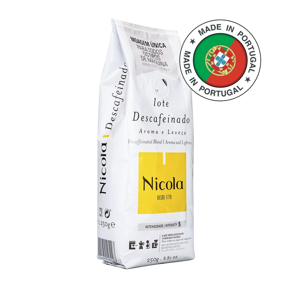 Nicola Descafeinado кофе молотый, 250 г, без кофеина