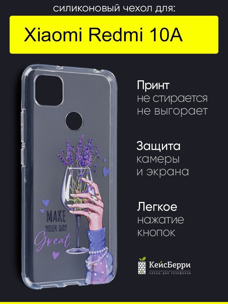 Чехол для Xiaomi Redmi 10A, серия Clear #1