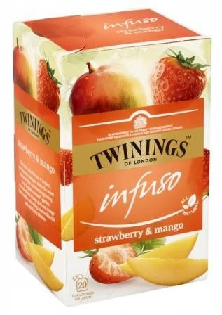 Twinings Infuso Strawberry Mango 2г x 20пак чай фруктовый #1