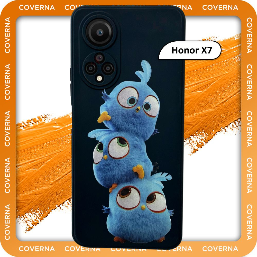 Чехол силиконовый с рисунком Angry Birds на Huawei Honor X7, на Хонор Х7 -  купить с доставкой по выгодным ценам в интернет-магазине OZON (1446736724)