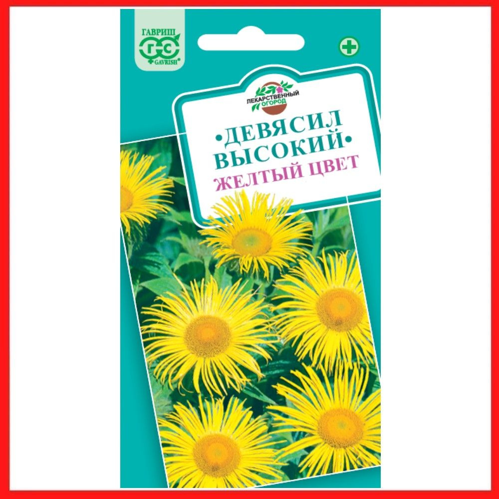 Семена Девясил высокий "Желтый цвет" 0,03 гр, многолетние травянистые растения, лекарственные травы, #1