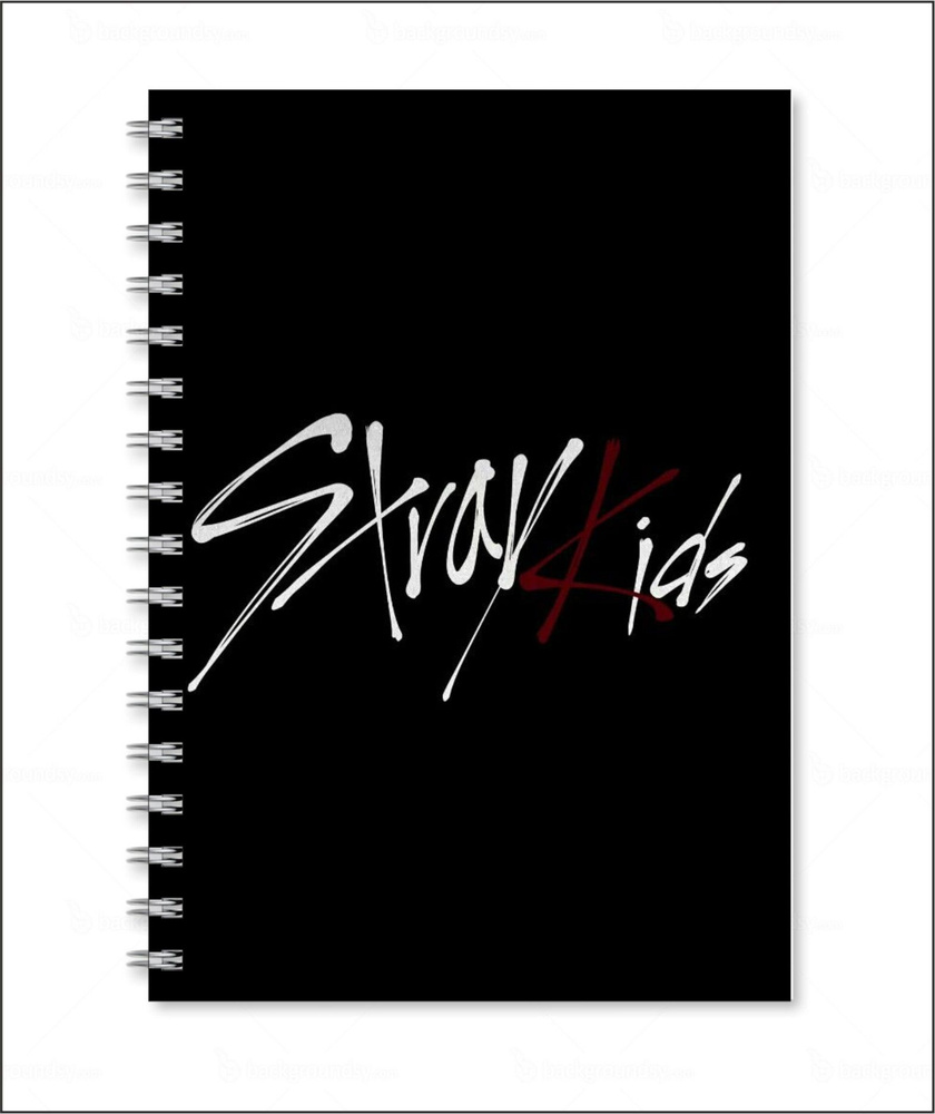 Тетрадь формата А5 с принтом "Stray Kids", Страй кидс - купить с ...