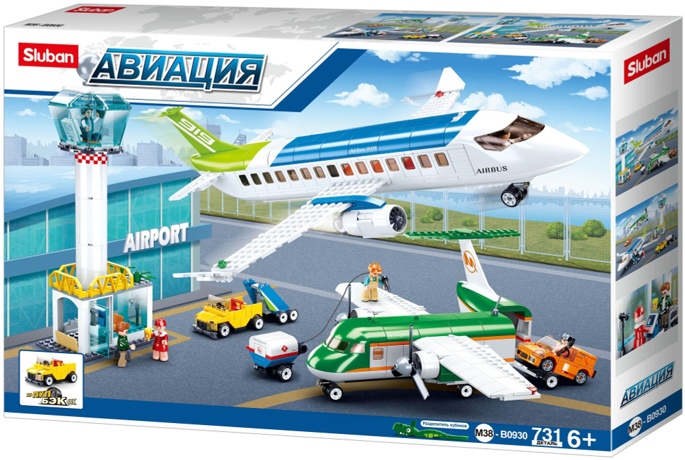 Конструктор "Авиация.Аэропорт" 731 деталь SLUBAN M38-B0930 #1