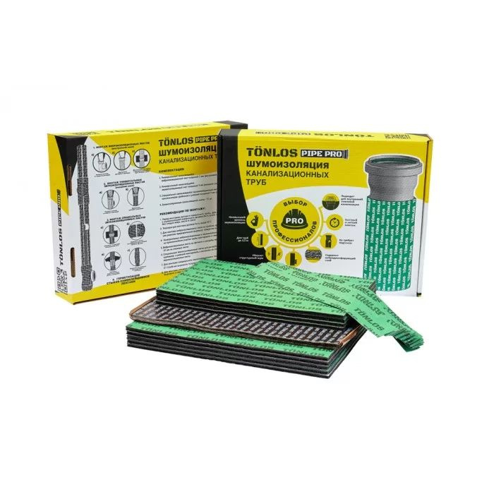 Комплект для шумоизоляции канализационных труб TONLOS PIPE PRO 261315 ...