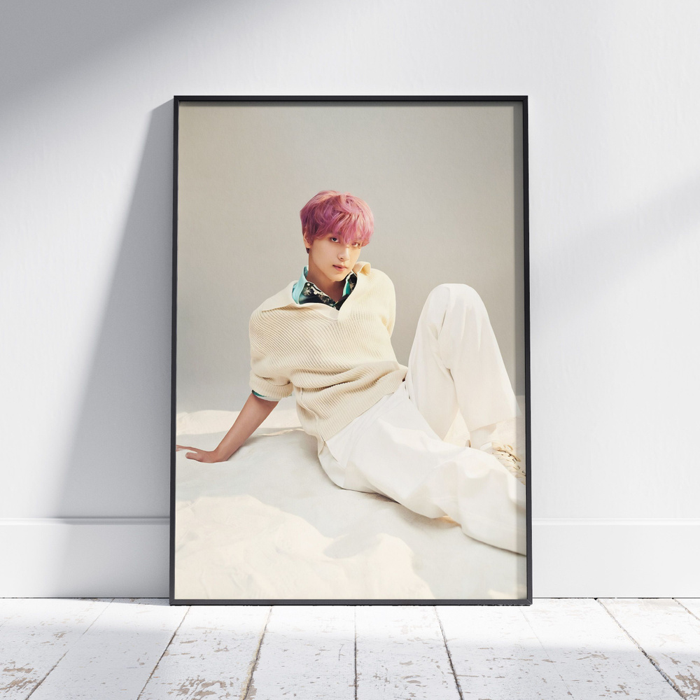 Плакат на стену для интерьера NCT (Хэчан - Haechan 9) - Постер по K-POP музыке формата А4 (21x30 см) #1