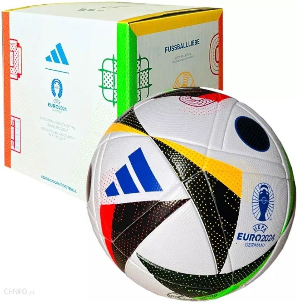 Футбольный мяч adidas EURO 2024 LEAGUE BOX (4), 4 размер, желтый, черный  купить по выгодной цене в интернет-магазине OZON (1474234862)