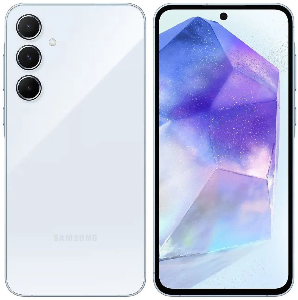 Samsung Смартфон Galaxy A55 5G Global 8/256 ГБ, голубой