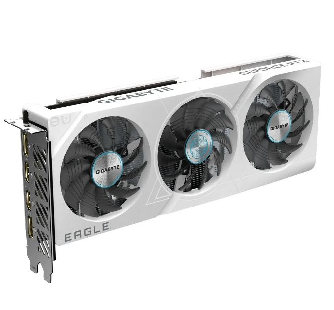 グラフィックボード・グラボ・ビデオカード Gigabyte GeForce RTX 4060 EAGLE OC ICE Видеокарта Gigabyte GeForce RTX 4060, 8 ГБ PCI Express 4.0