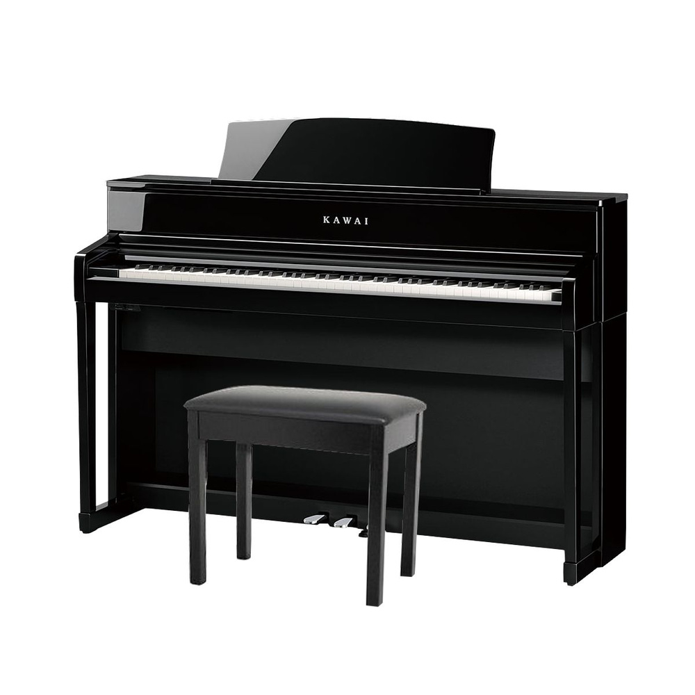 KAWAI CA701 B - цифровое пианино, 88 клавиш, банкетка, механика Grand Feel III, цвет черный матовый  #1