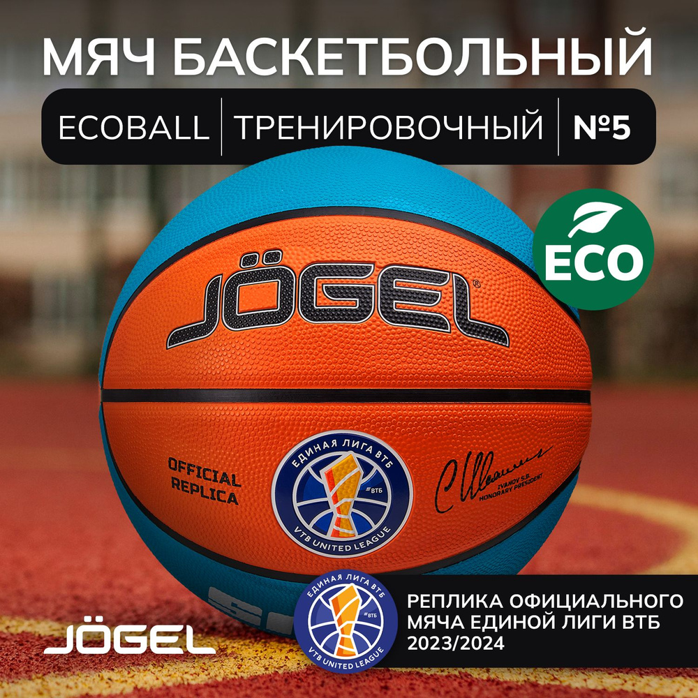 Баскетбольный мяч профессиональный ECOBALL Replica размер 5 #1