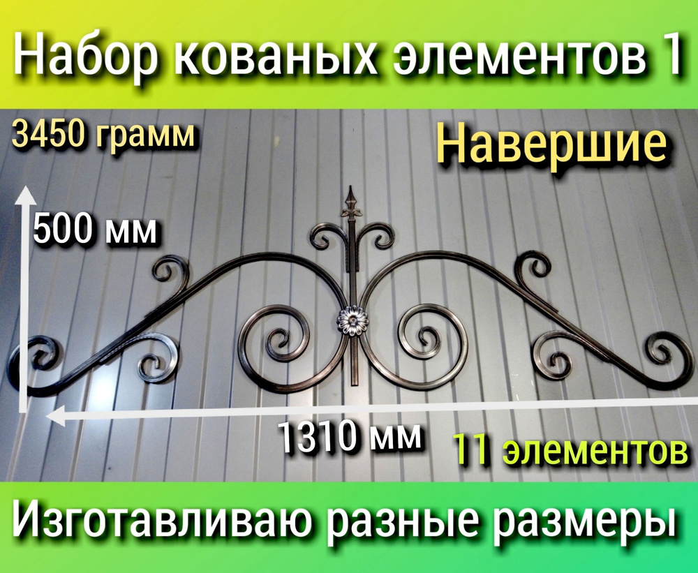 Кованые элементы из металла Валюта, Завиток, Пика, Ромашка ( Навершие ...